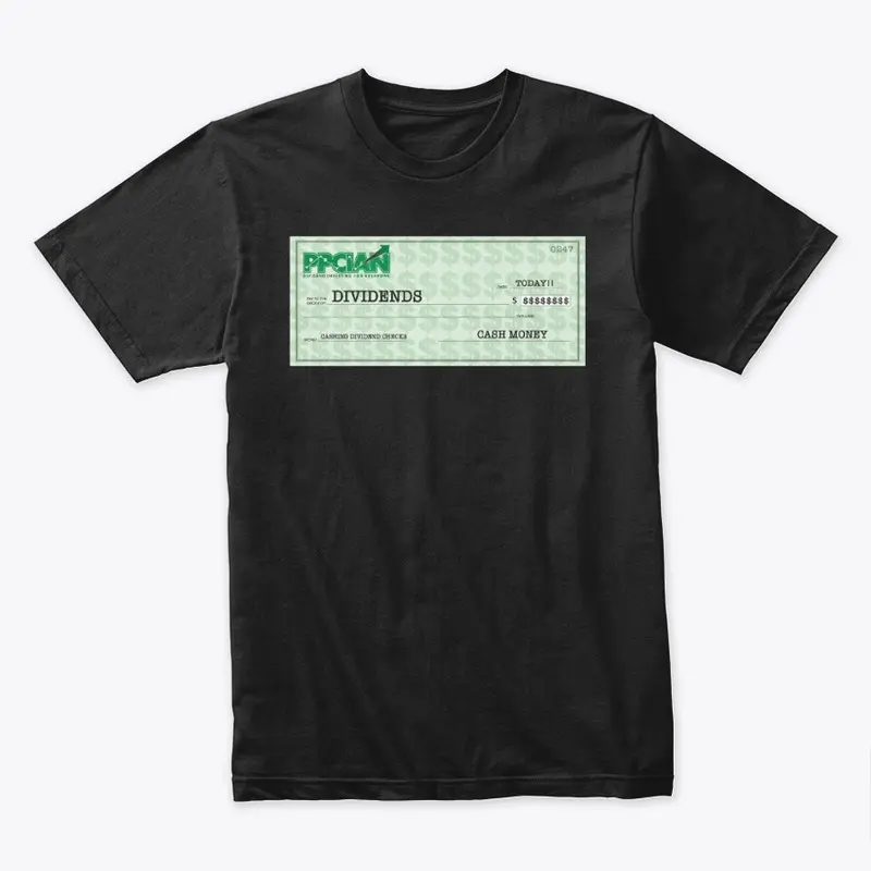 Cashing Dividend Checks (Black T-Shirt)